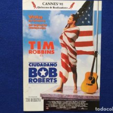 Cine: GUIA: CIUDADANO BOB ROBERTS. CON: TIM ROBBINS, ALAN RICKMAN.. Lote 200310816