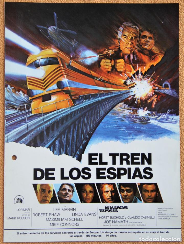 Cinema: GUIA PUBLICITARIA ORIGINAL. EL TREN DE LOS ESPIAS. ROBERT SHAW, LEE MARVIN, LINDA EVANS. 1979
