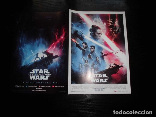 Cine: STAR WARS. EL ASCENSO DE SKYWALKER. GUIA PUBLICITARIA DOBLE. ORIGINAL.MAGNIFICO ESTADO.NUEVO.