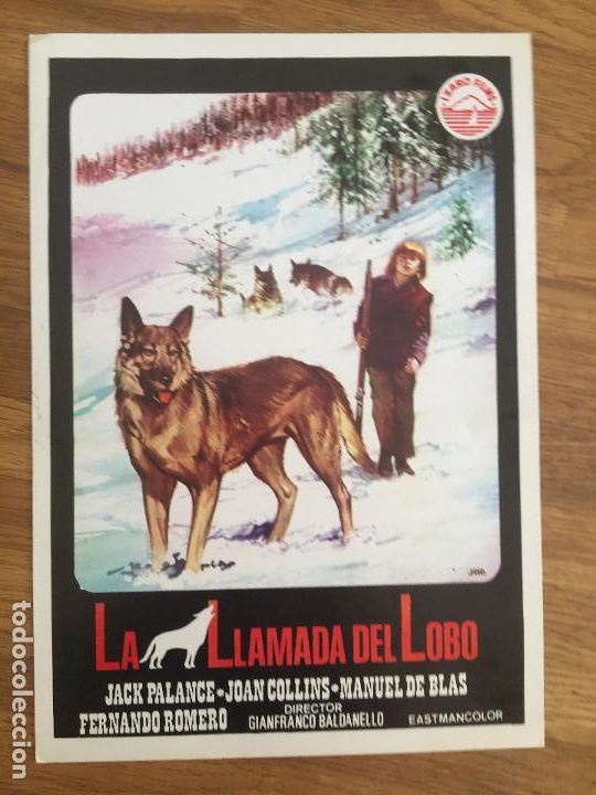 Cine: LA LLAMADA DEL LOBO - JACK PALANCE / JOAN COLLINS - GUIA SIMPLE
