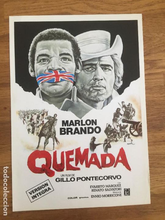 Cine: QUEMADA - MARLON BRANDO - GUIA SIMPLE