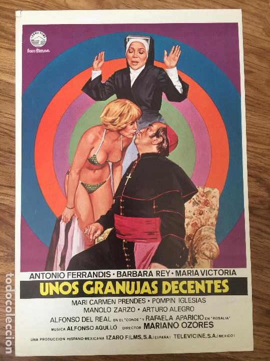 Cine: UNOS GRANUJAS DECENTES - BARBARA REY / MARIA VICTORIA - GUIA SIMPLE