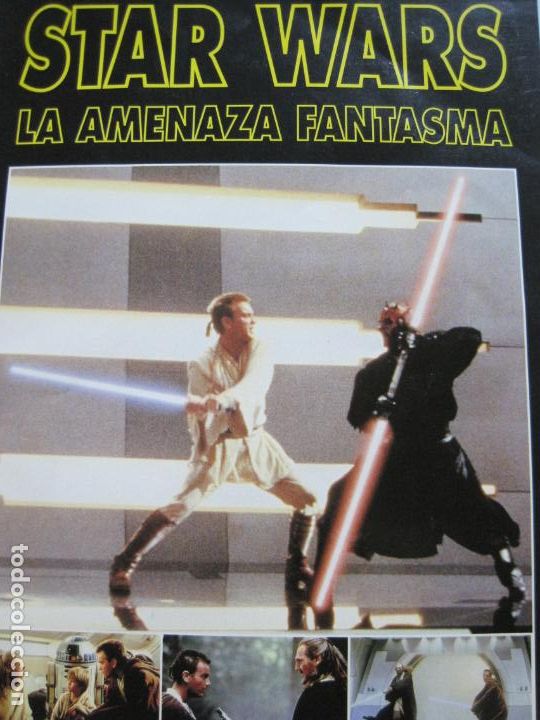 Cine: STAR WARS LA AMENAZA FANTASMA-REVISTA CON FOTOGRAFIAS DE LA PELICULA-VER FOTOS-(V-20.105)