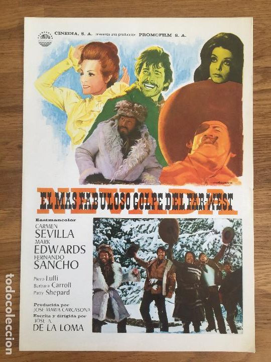 Cine: EL MAS FABULOSO GOLPE DEL FAR-WEST - CARMEN SEVILLA / FERNANDO SANCHO - GUIA DOBLE