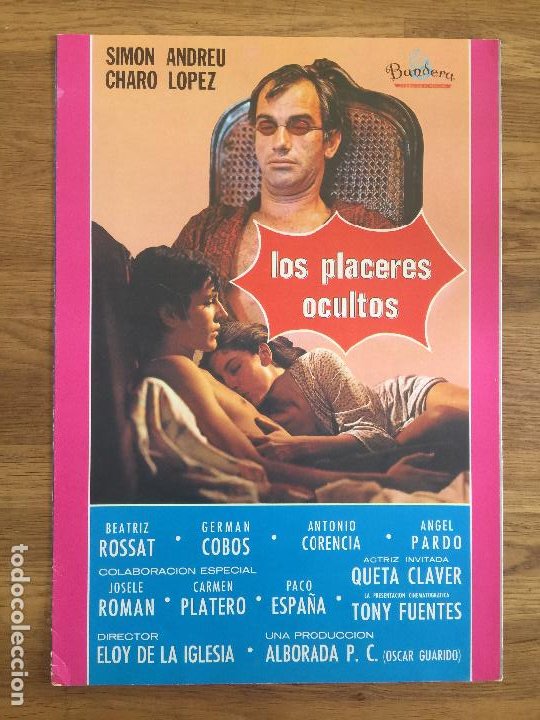 Los Placeres Ocultos Charo Lopez Beatriz Ro Comprar Guías Publicitarias De Películas En 