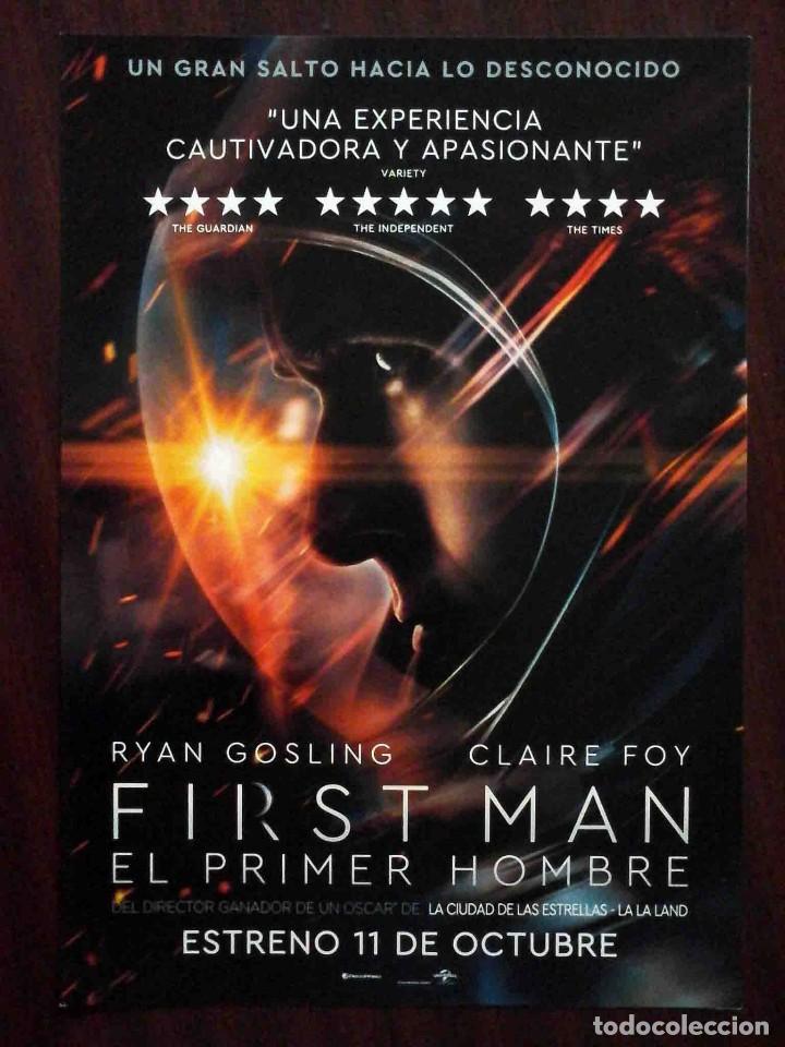 Cinema: GU&Iacute;A ORIGINAL DE CINE: First man El primer hombre (Ryan Gosling, Claire Foy) Doble impresa dos caras
