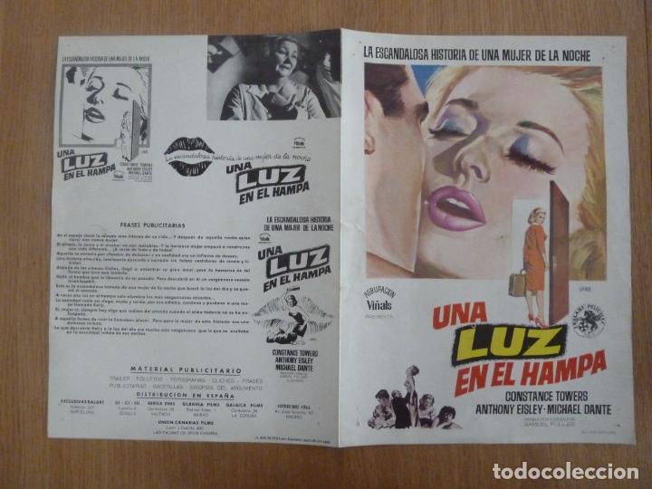 Cinema: una luz en el hampa sam fuller guia publicitaria original estreno