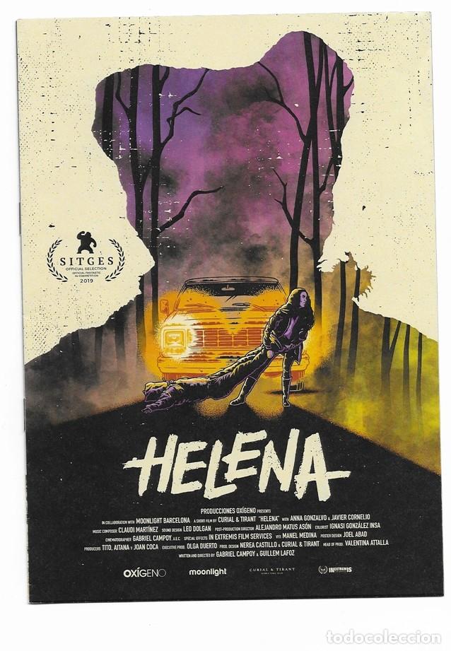 Cine: SITGES 2019: GUIA PUBLICITARIA CORTOMETRAJE *HELENA* DIRECTORS: LAFOZ I CAMPOY
