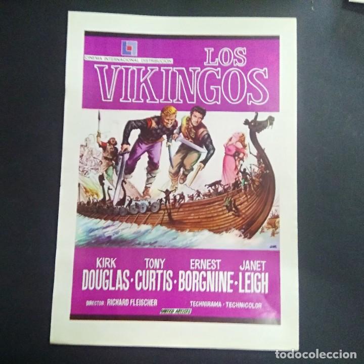 Kino: GU&Iacute;A LOS VIKINGOS CON KIRK DOUGLAS Y TONY CURTIS - 1973 - EXCELENTE CONSERVACION. L02