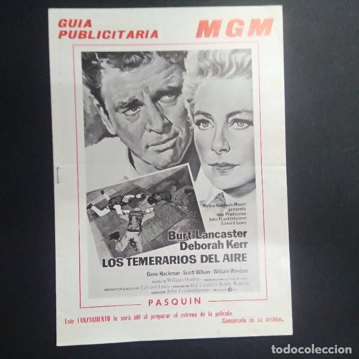 Kino: GUIA LOS TEMERARIOS DEL AIRE Burt Lancaster, Deborah Kerr, G. Hackman. 8 PAGINAS . L02