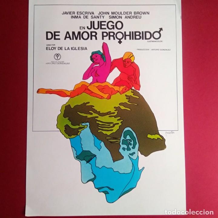 Cinema: GUIA DE CINE - JUEGO DE AMOR PROHIBIDO 1975 - JAVIER ESCRIB&Aacute; - ORIGINAL (2 PAGINAS) (L1)