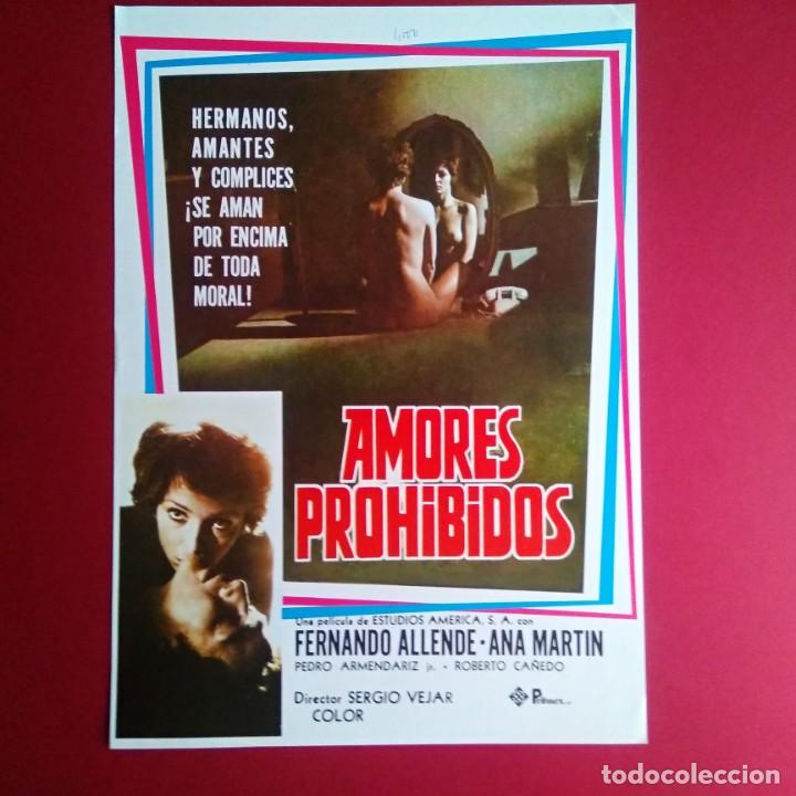 Cinema: GUIA DE CINE - AMORES PROHIBIDOS 1976 - Pedro Armend&aacute;riz Jr - (EXCELENTE ESTADO (L1)