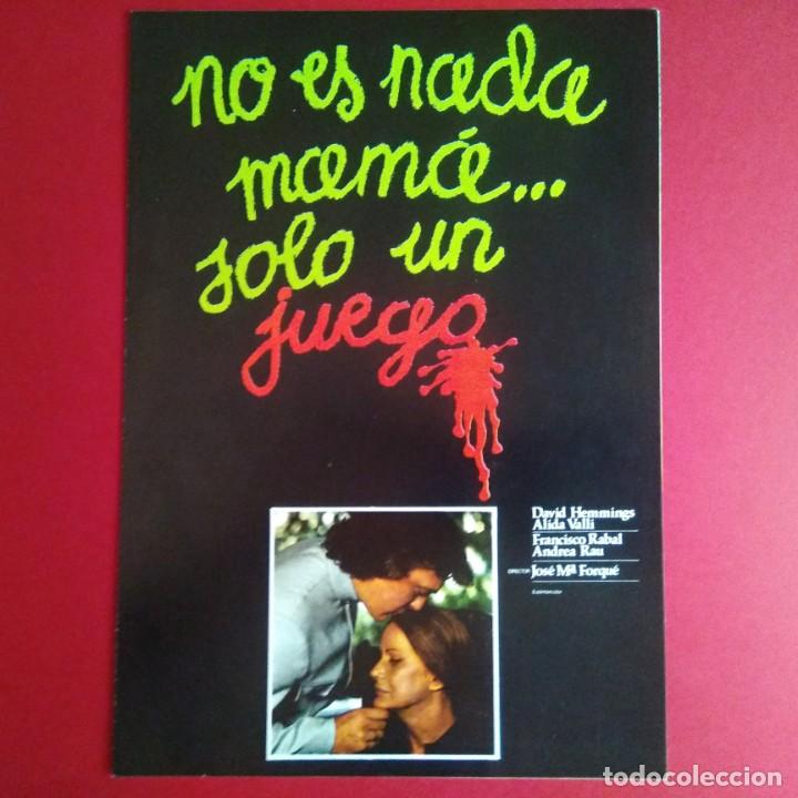 Cinema: GUIA DE CINE - NO ES NADA MAMA SOLO UN JUEGO JOSE MARIA FORQU(6 pagin)(EXCELENTE CONSERVACION)- (L1)
