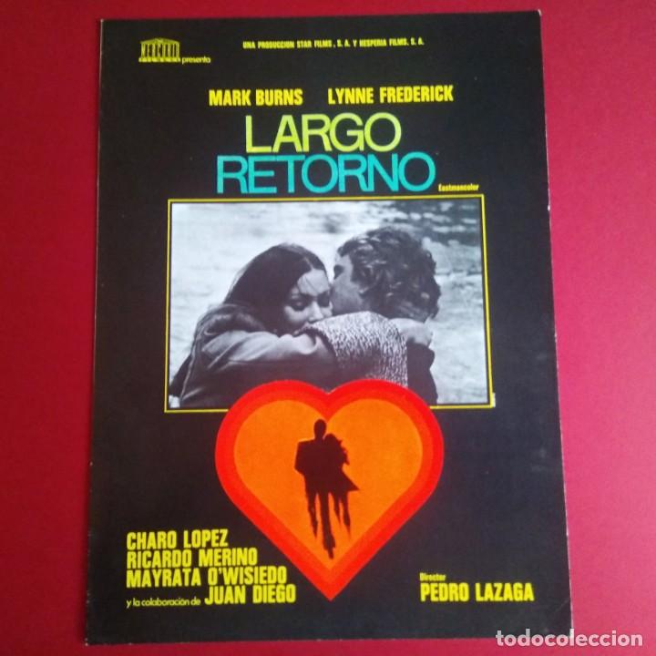 Cinema: GUIA LARGO RETORNO 1975 (6 HOJAS)(EXCELENTE CONSERVACION)- (L1)