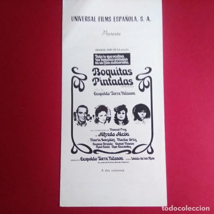 Cin&eacute;ma: GUIA BOQUITAS PINTADAS 1974 - MANUEL PUIG -TRIPTICO - EXCELENTE CONSERVACION- L1