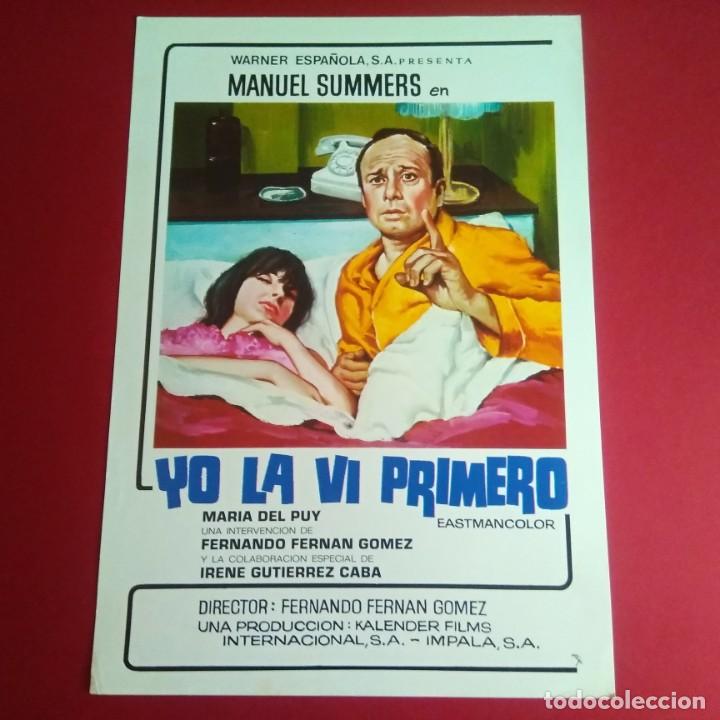 Cin&eacute;ma: GUIA DE CINE - YO LA VI PRIMERO 1974 - MANUEL SUMMERS - EXCELENTE-L1