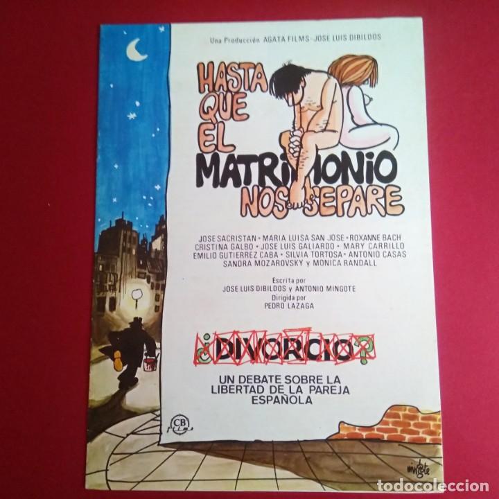 Cin&eacute;ma: GUIA HASTA QUE EL MATRIMONIO NOS SEPARE 1977-MARIA LUISA SAN JOSE - 8 PAG. - EXCELENTE-L1