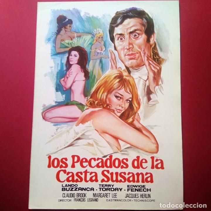Cine: GUIA LOS PECADOS DE LA CASTA SUSANA 1969 -EDWIGE FENECH -4 PAGINAS - EXCELENTE - L2