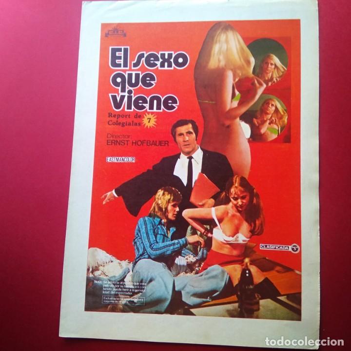 Kino: GUIA DE CINE -EL SEXO QUE VIENE-ERNST HOFBAUER- 4 PAGINAS -EXCELENTE - L2