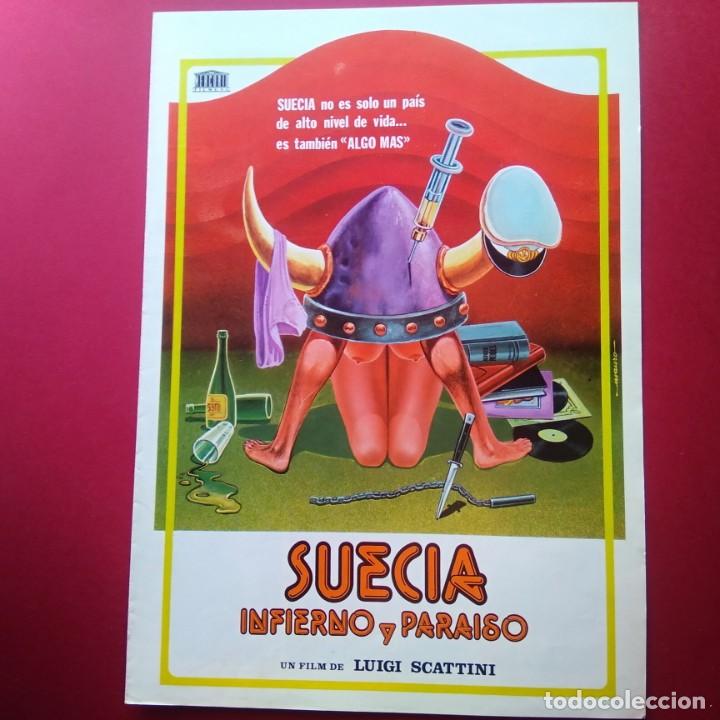 Kino: GUIA DE CINE -SUECIA INFIERNO Y PARAISO ( DESTAPE DE LOS 70)- 4 PAGINAS -EXCELENTE - L2