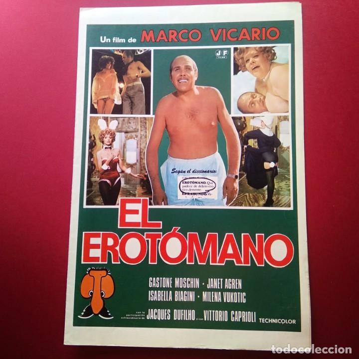 Kino: GUIA DE CINE - EL EROTOMANO 1974 - Gastone Moschin, Janet Agren4 PAGINAS - EXCELENTE L2
