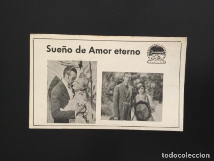 Cine: Cine Ficha t&eacute;cnica de pel&iacute;cula con sinopsis al dorso Sue&ntilde;o de Amor eterno Gary Cooper