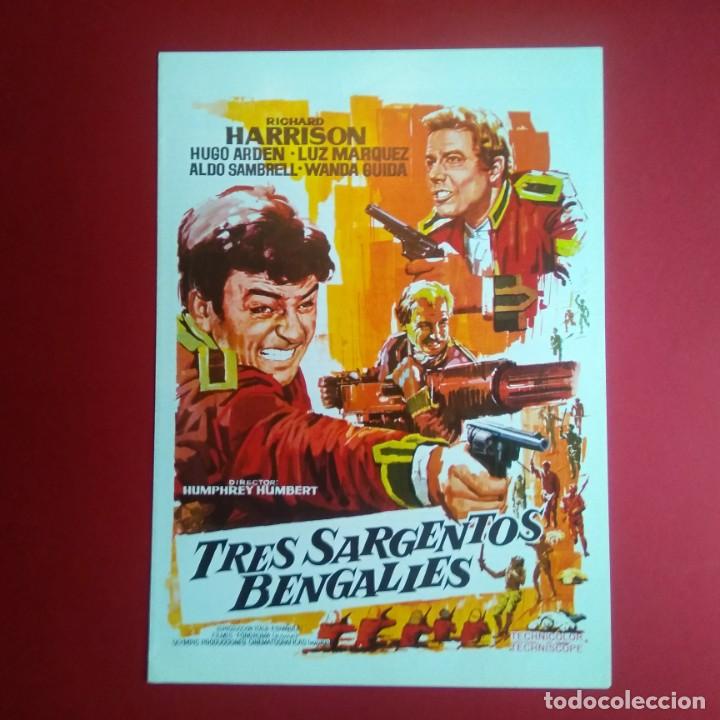 Cinema: GUIA DE CINE - TRES SARGENTOS BENGALIES- 4 PAGINAS - EXCELENTE - L2