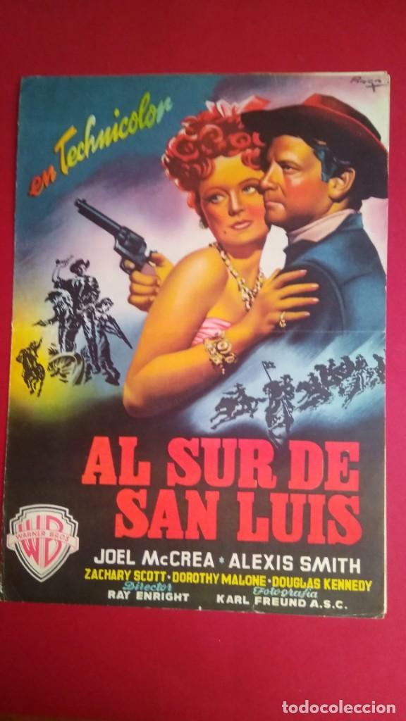 Kino: GUIA DE CINE - AL SUR DE SAN LUIS 1949- 4 PAGINAS - EXCELENTE COLORIDO - L2