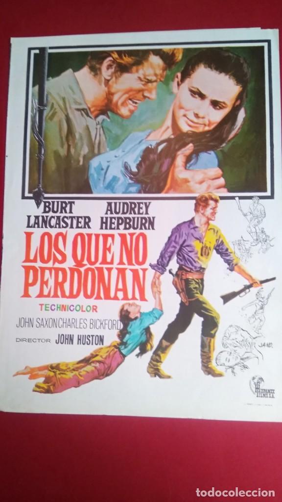 Cinema: GUIA DE CINE -LOS QUE NO PERDONAN-John Huston /B.Lancaste A. Hepburn, 4 PAG. - EXCELENTE ESTADO - L2