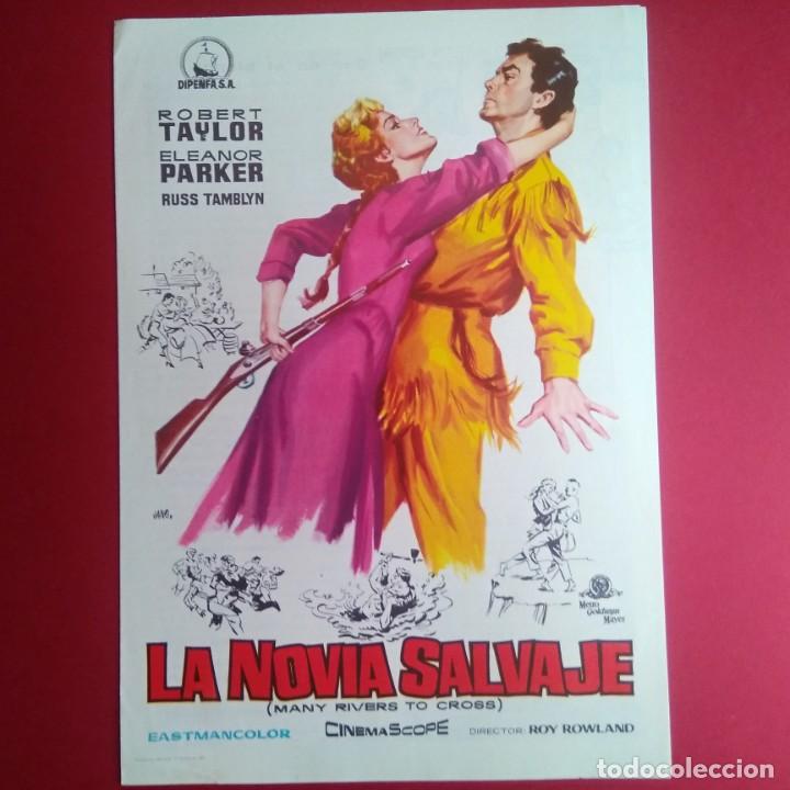 Cine: GUIA LA NOVIA SALVAJE 1955- ROBERT TAYLOR-ELEONOR PARKER - 4 PAG. - EXCELENTE ESTADO - L2