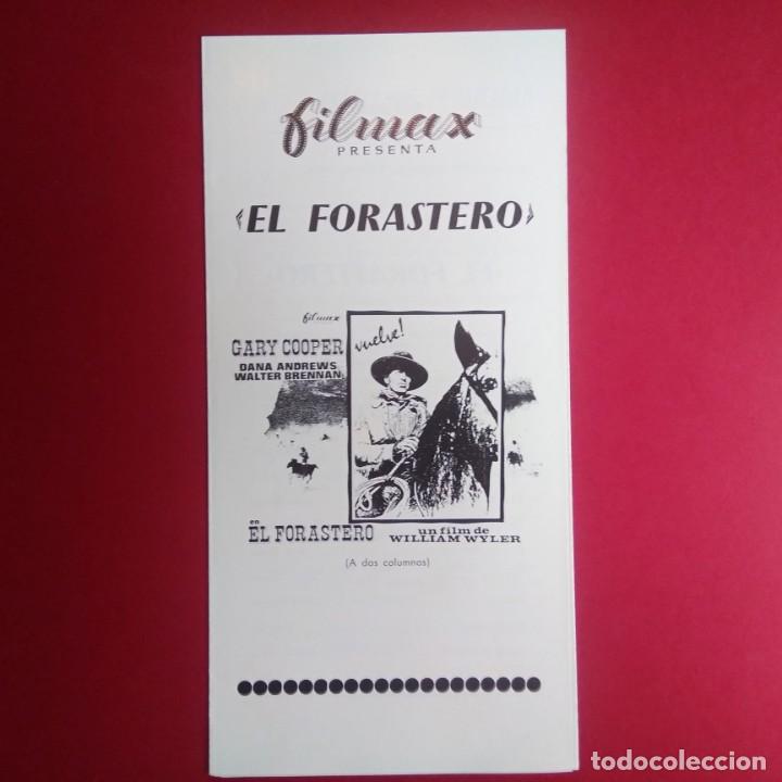 Cine: GUIA DE CINE- EL FORASTERO 1940 - GARY COOPER 6 PAGINAS. - EXCELENTE ESTADO - L2
