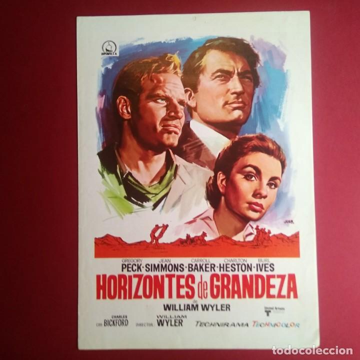 Cine: GUIA DE CINE - HORIZONTES DE GRANDEZA- Gregory Peck, Charlton Heston - 4 PAG.- EXCELENTE-L01