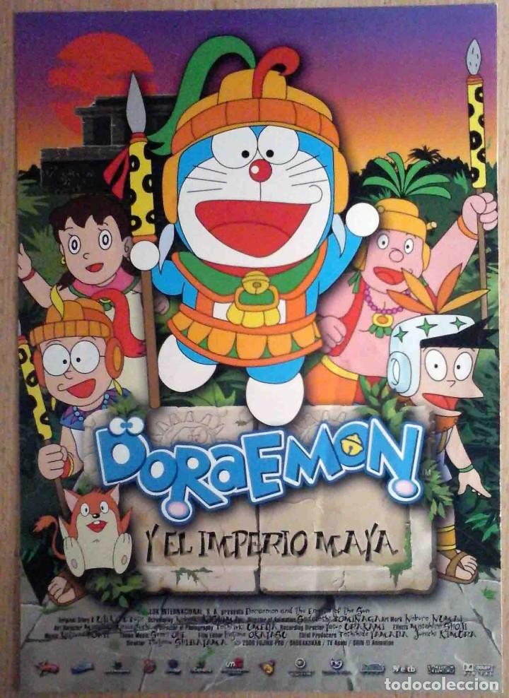 Cine: GU&Iacute;A ORIGINAL DE CINE: Doraemon y el imperio Maya. Simple impresa a dos caras