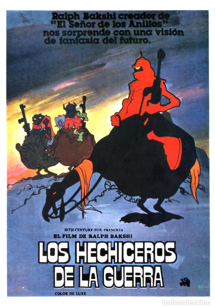 Cinema: LOS HECHICEROS DE LA GUERRA GU&Iacute;A ORIGINAL SIMPLE CON FOTOS DE SU ESTRENO EN ESPA&Ntilde;A DIBUJOS ANIMADOS