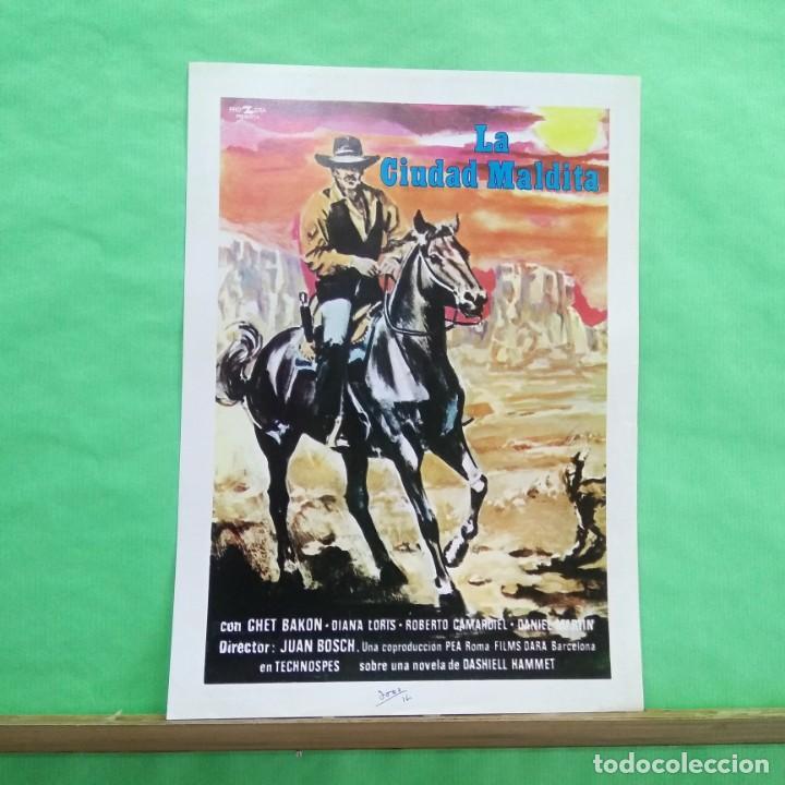 Kino: GUIA CINE - LA CIUDAD MALDITA 1978 - CHET BACON - 2 PAGINAS - BUENO - L6