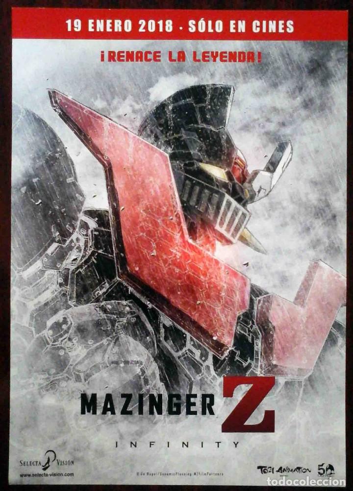 Cine: GU&Iacute;A ORIGINAL DE CINE: Mazinger Z Infinity - Simple impresa a dos caras.