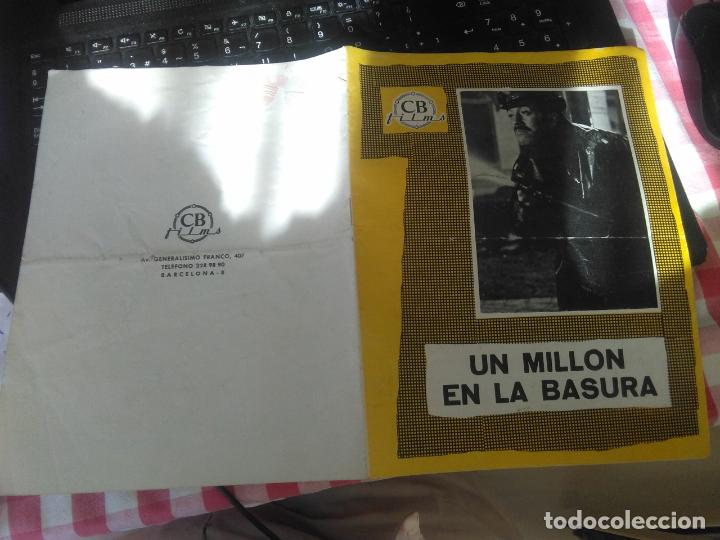 Cin&eacute;ma: UN MILLON EN LA BASURA GUIA PUBLICITARIA CB FILMS 1967 JOSE MARIA FORQUE LUIS LOPEZ VAZQUEZ 12 pagin