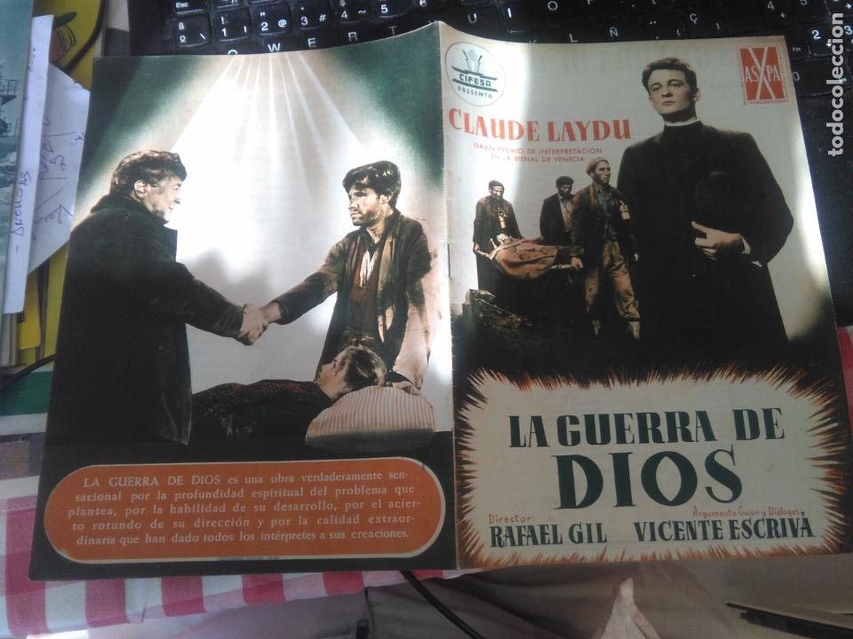 Cin&eacute;ma: LA GUERRA DE DIOS GUIA CIFESA 16 PAG CLAUDE LAYDU FRANCISCO RABAL RAFAEL GIL PERFECTO ESTADO