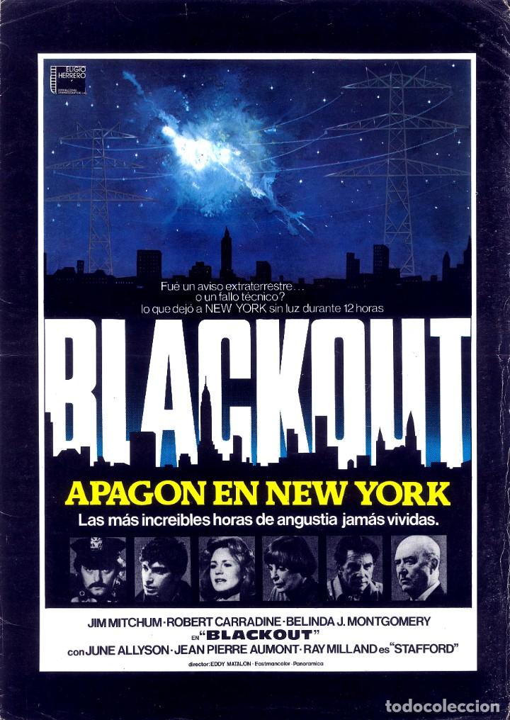Cine: BLACKOUT APAG&Oacute;N EN NEW GU&Iacute;A ORIGINAL DOBLE CON FOTOS DE SU ESTRENO EN ESPA&Ntilde;A JIM MITCHUM