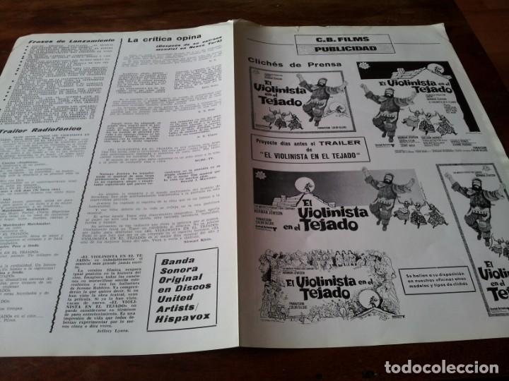 Cin&eacute;ma: el violinista en el tejado - topol, norma crane, norman jewison - guia original cb films a&ntilde;o 1971