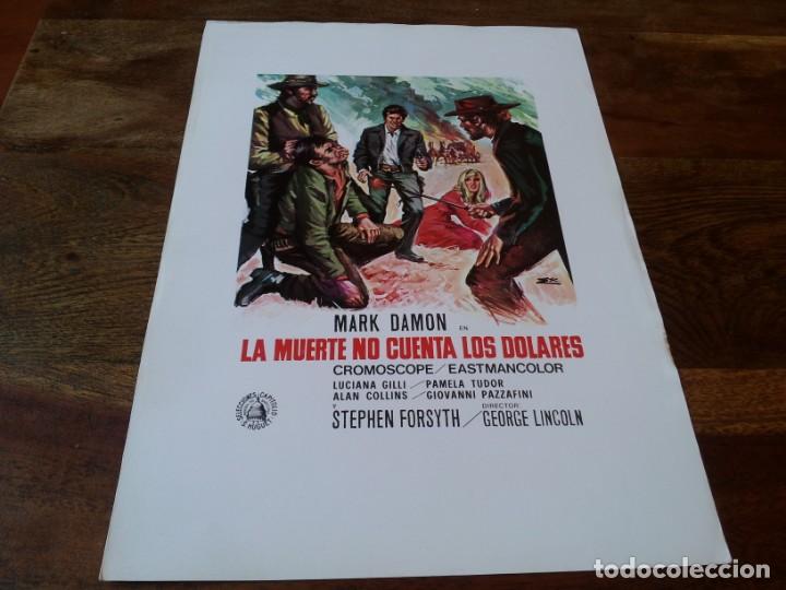 Cine: la muerte no cuenta dolares - mark damon, pamela tudor - guia original capitolio a&ntilde;o 1969