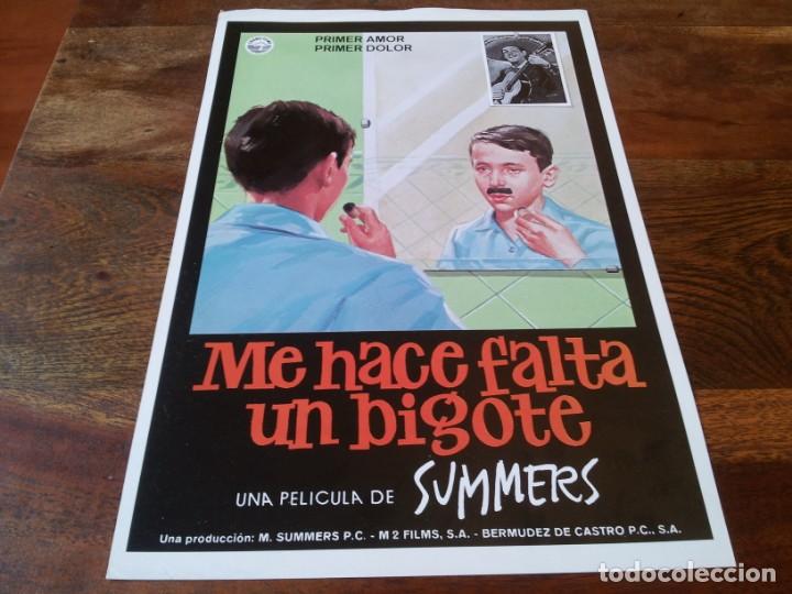 Cine: me hace falta un bigote - jacobo echevarria, paloma san millan - guia original izaro a&ntilde;o 1986