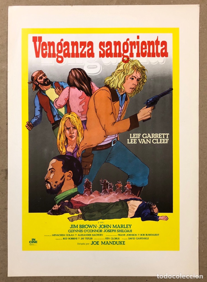 Cinema: VENGANZA SANGRIENTA (1977). GU&Iacute;A PUBLICITARIA DE LA PEL&Iacute;CULA. LEIF GARRET, LEE VAN CLEEF,...