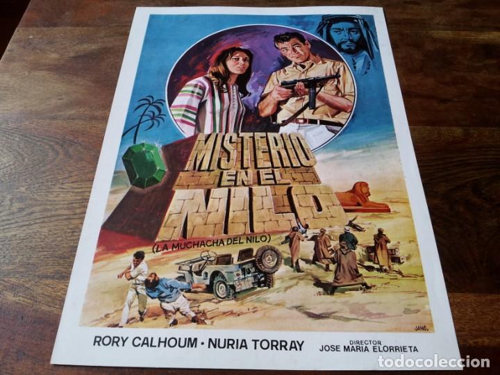 Cine: misterio en el Nilo - Nuria Torray, Rory Calhoun, jose m&ordf; elorrieta - guia original a&ntilde;o 1969 jano
