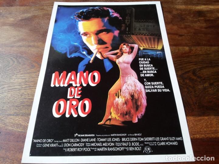 Cin&eacute;ma: Mano de oro - Matt Dillon, Diane Lane, Tommy Lee Jones - guia original cb films a&ntilde;o 1987
