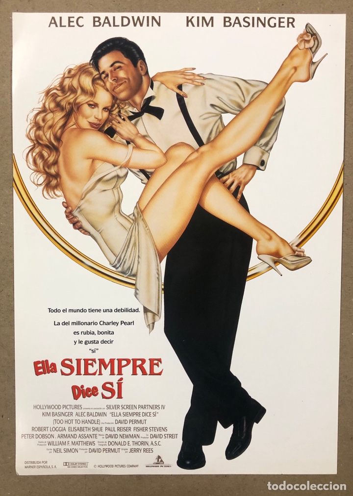 Kino: ELLA SIEMPRE DICE S&Iacute; (1992). GU&Iacute;A PUBLICITARIA DE LA PEL&Iacute;CULA. KIM BASINGER, ALEC BALDWIN,.