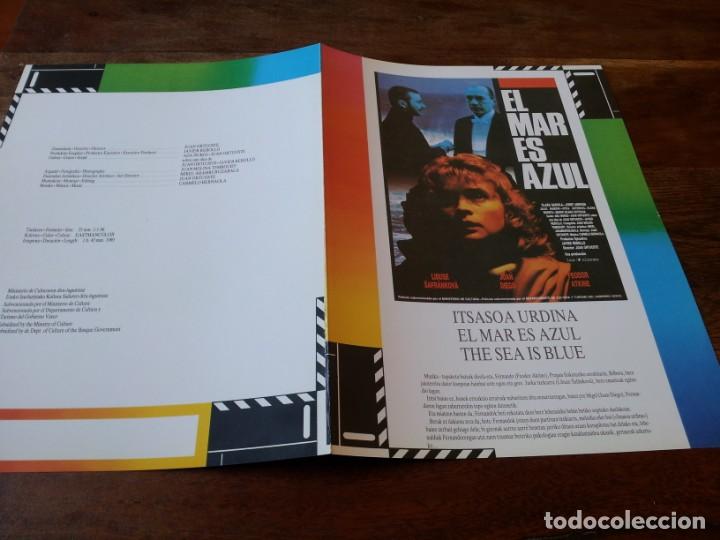 Cine: El mar es azul - Feodor Atkine, Klara Badiola, Mariv&iacute; Bilbao - guia original lan zinema a&ntilde;o 1989