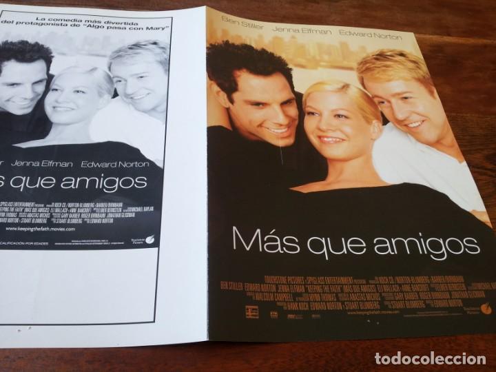 Cin&eacute;ma: M&aacute;s que amigos - Edward Norton, Ben Stiller, Jenna Elfman - guia original buenavista a&ntilde;o 2000
