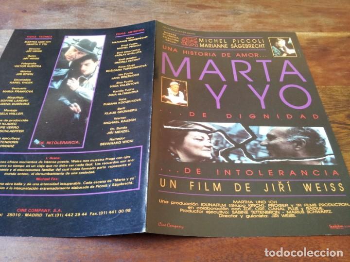 Cine: Marta y yo - Marianne S&auml;gebrecht, Michel Piccoli - guia original surf films a&ntilde;o 1991