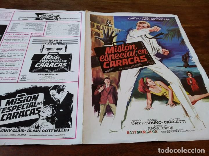 Cine: mision especial en caracas - rod carter, jany clair, sonia bruno - guia original chamartin a&ntilde;o 1966
